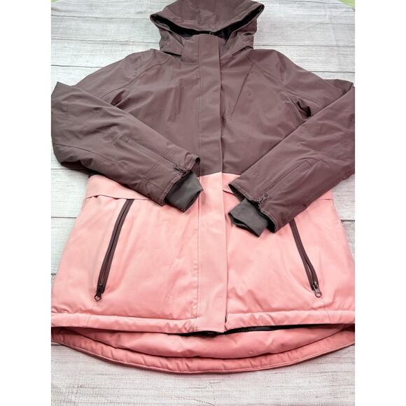 Boulder Gear Women’s June Insulated Hooded Snow Ski Jacket Maroon/Pink Size Med - Picture 1 of 15